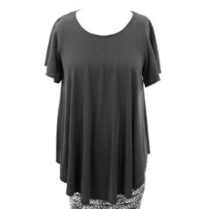 💥Green Env LA Split Sleeve Charcoal Swing Top